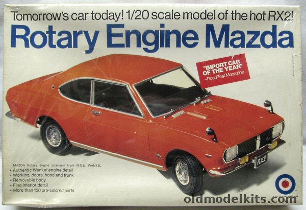 Entex 1/20 Mazda RX-2 Rotary Engine Automobile, 8333 plastic model kit